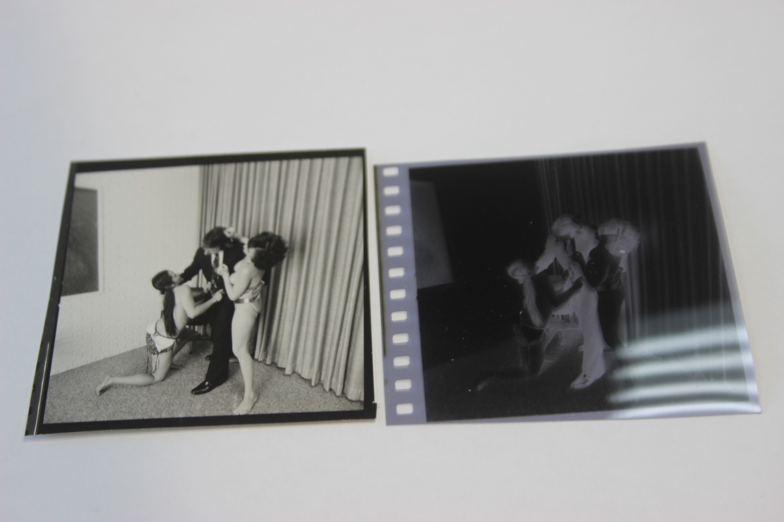 Rare Never Published Sports Review Apartment Wrestling  Photo With Negative (82)