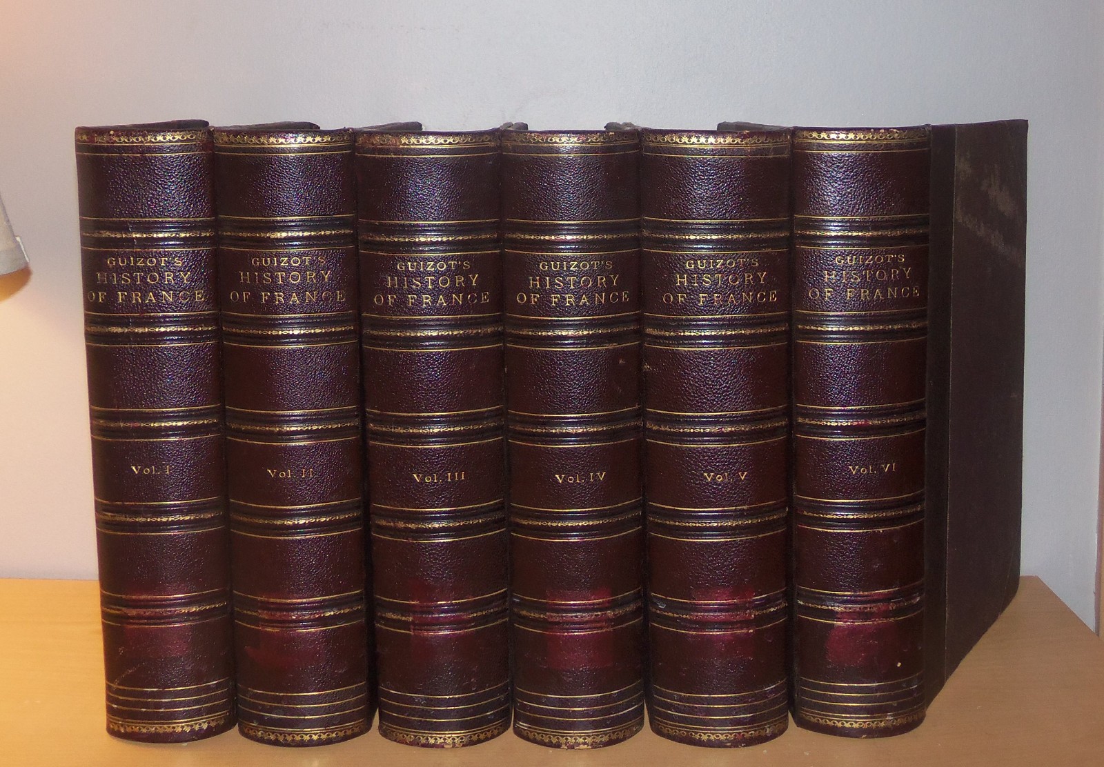 A Popular History of France. Guizot. Estes & Lauriat. 1869. Six volumes.