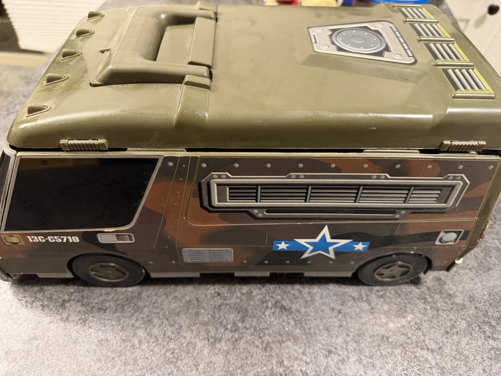 Vintage 1991 Micro Machines Military Super City Camo Van Huge Vehicle Lot