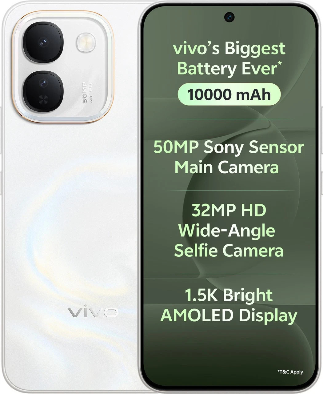 Vivo S2 FE | 128GB | 6GB RAM | White MediaTek Dimensity 7300e 10000mAh Battery