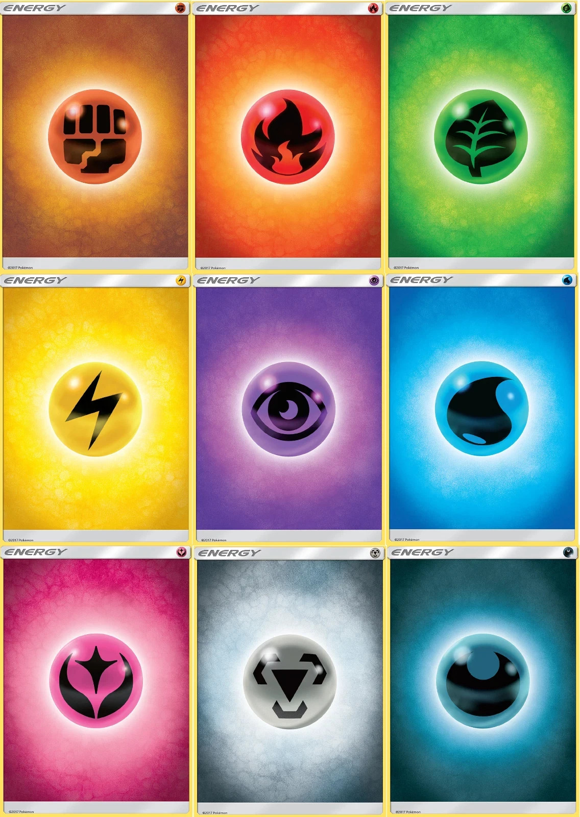 Pokemon TCG Basic Energy Cards Lots of 20 Per Type Pokemon TCG Basic Energy Cards Lots of 20 Per Type