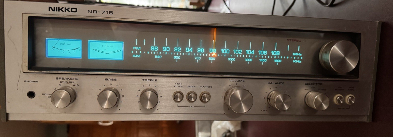 Vintage Nikko Model NR-715 AM/FM Stereo Receiver Tested & Works Vintage Nikko Model NR-715 AM/FM Stereo Receiver Tested & Works