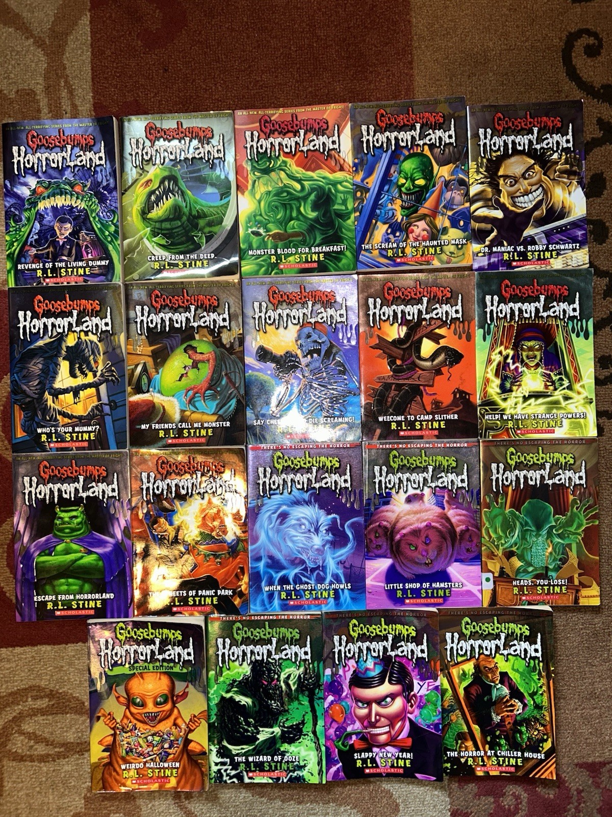 R.L. Stine Goosebumps Horrorland Book Lot of 19 Books #1-19 USED Good Condition