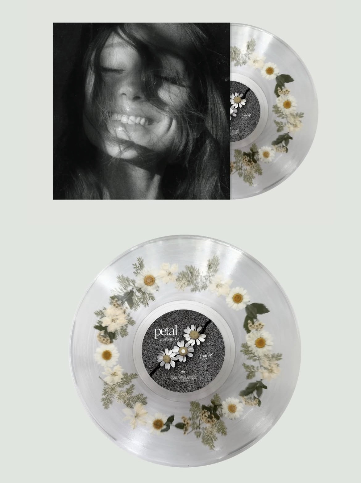 Ariana Grande - petal Bad World White Daisy Filled Vinyl LP PREORDER 