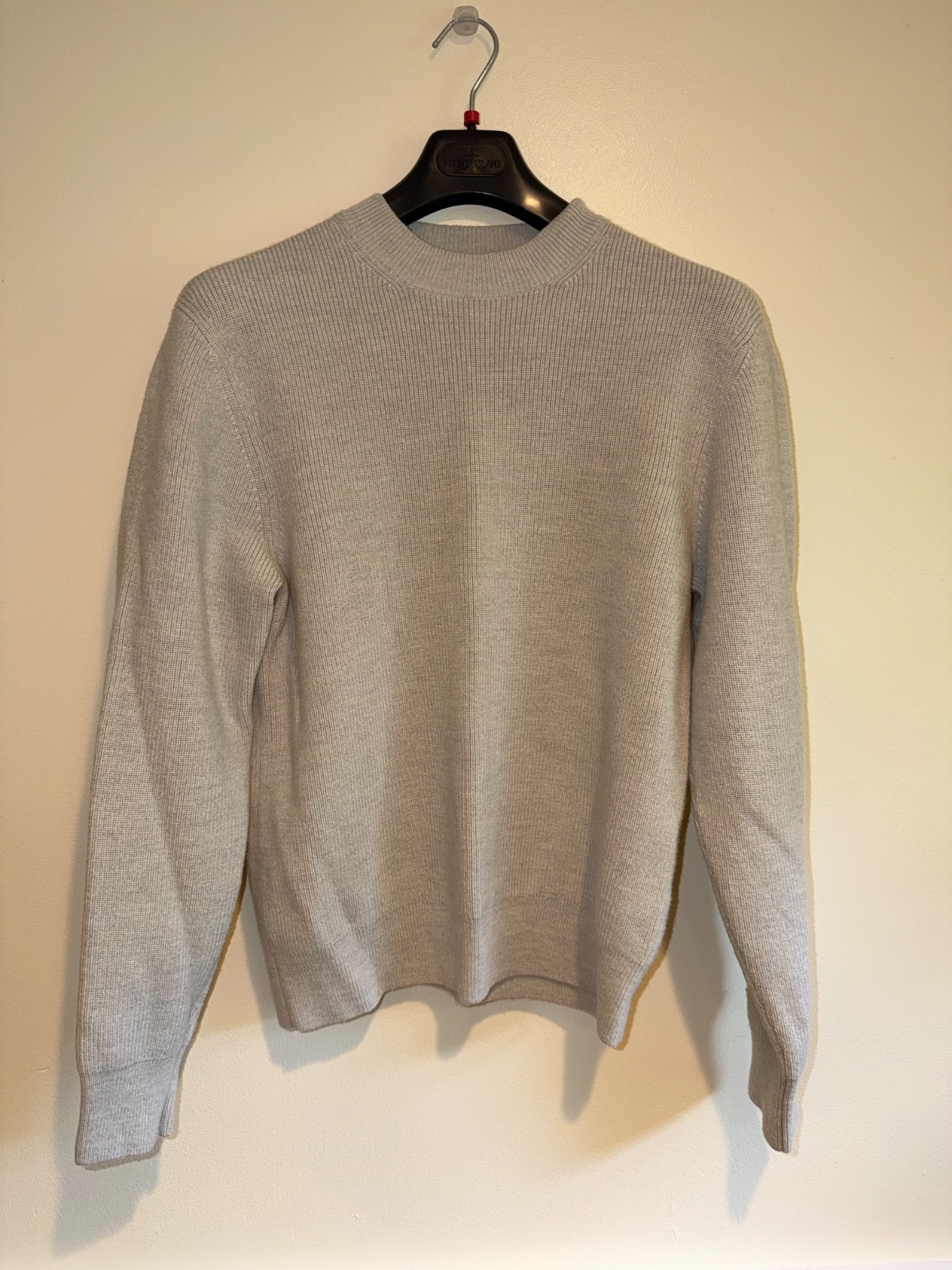 Aime Leon Dore Ribbed Knit Crewneck Sweater Mens Size L Heather Grey ALD