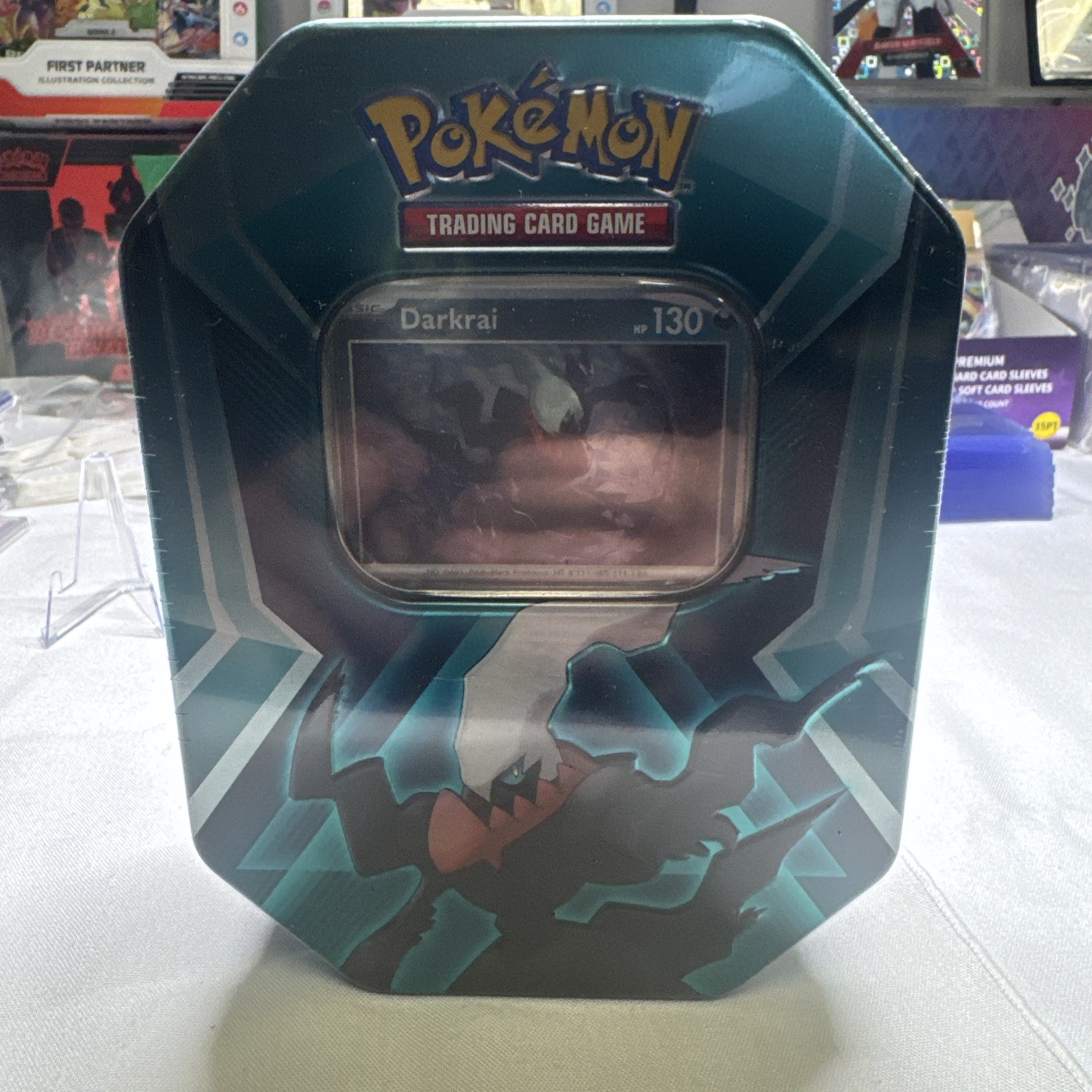 Pokemon trading card game collectible metal tin- Darkrai  sealed  