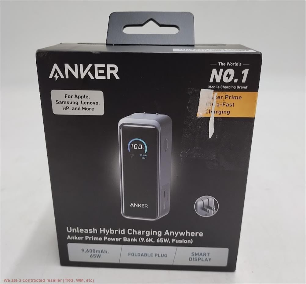 Anker 9600mAh 65W Prime Power Bank Fusion - Black