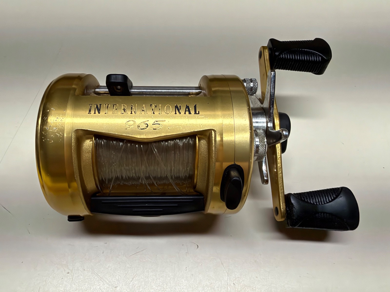 PENN INTERNATIONAL 965 GOLD FISHING REEL DRAG WORKS BUT LINE GUIDE NO GOOD PENN INTERNATIONAL 965 GOLD FISHING REEL DRAG WORKS BUT LINE GUIDE NO GOOD