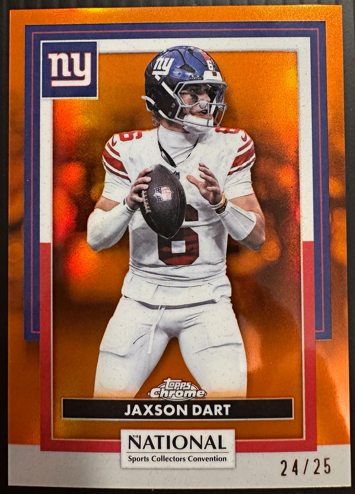 Topps Chrome Jaxson Dart New York Giants NFL-14 NSCC 24/25 #/25 (2025)