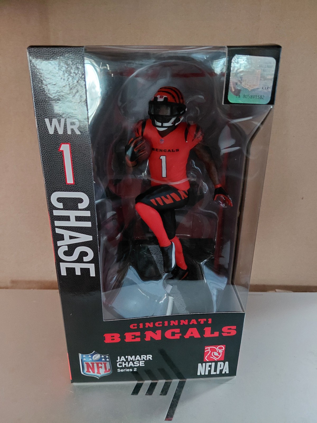 Imports Dragon / McFarlane NFL Cincinnati Bengals Ja'Marr Chase non mint pkg