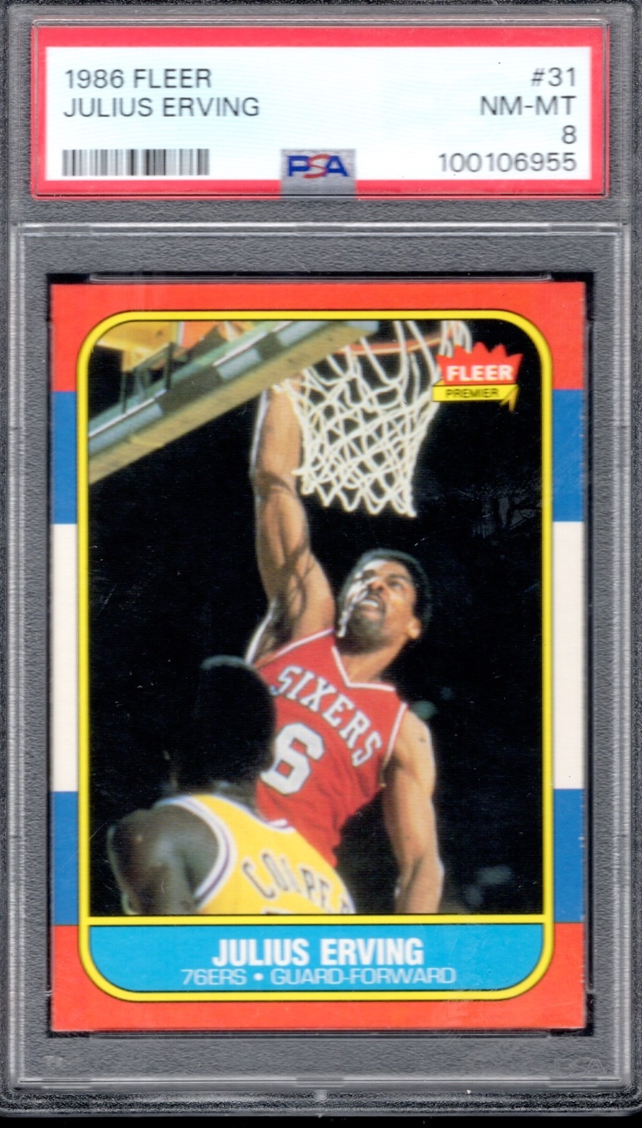 1986-87 Fleer - Julius Erving #31 1986-87 Fleer - Julius Erving #31