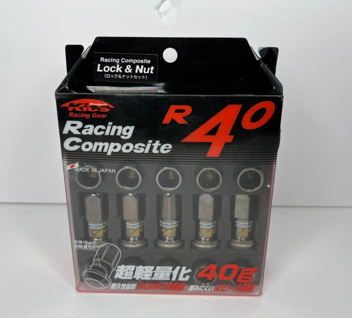 Project Kics 12x1.50 R40 Lug Nuts - Black (16 + No Locks)