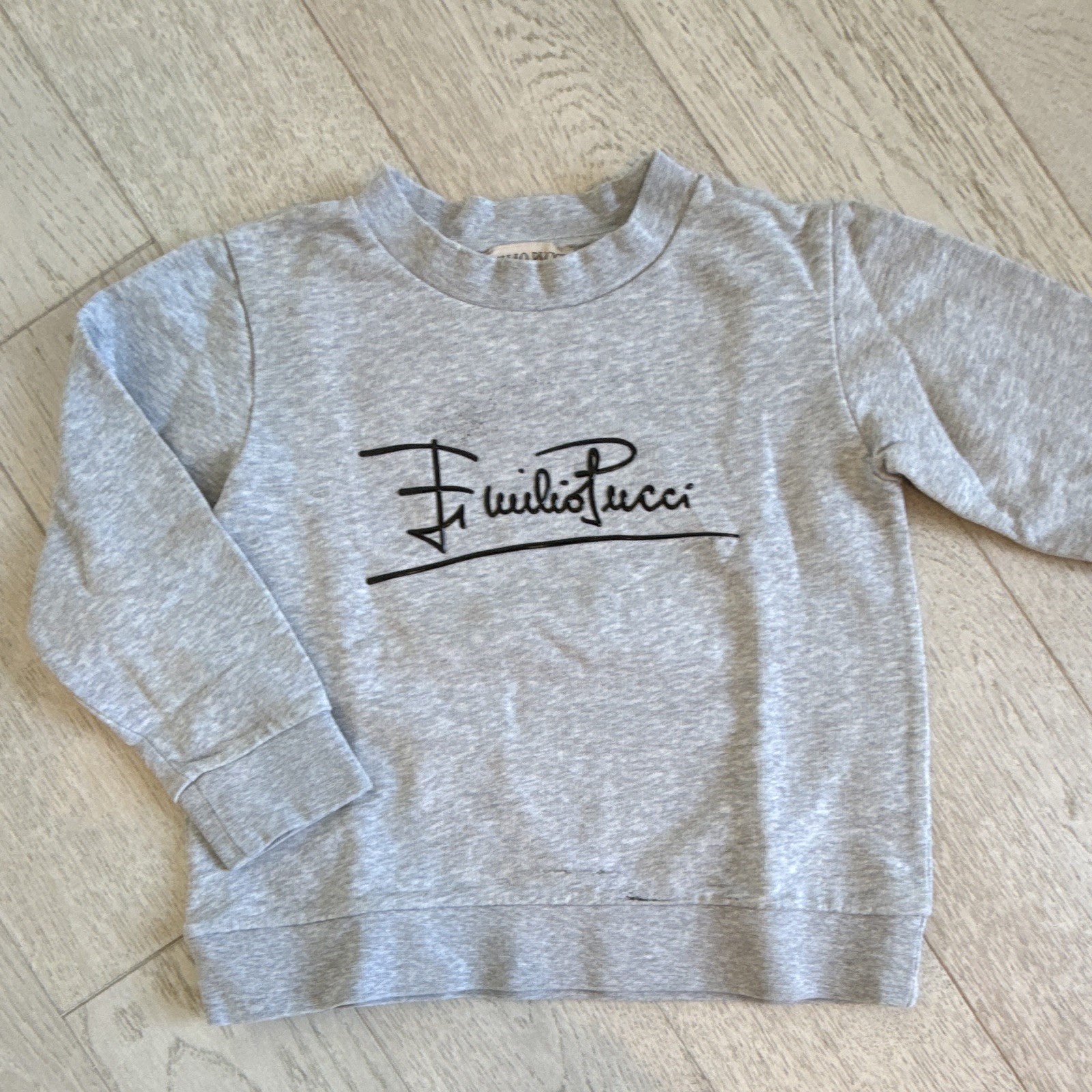 Emelio Pucci Kids Size 5 Grey Sweatshirt Thin