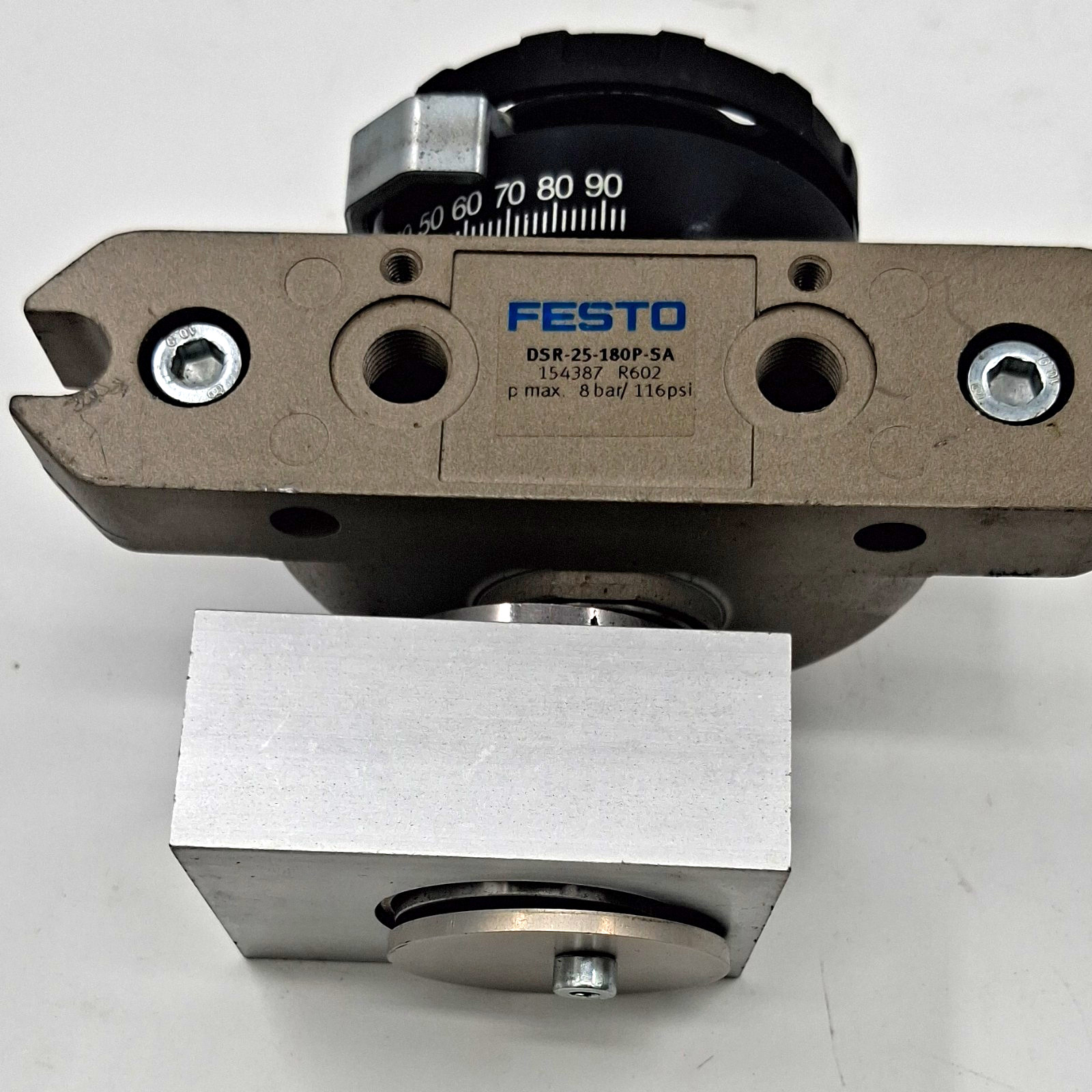 Festo DSR-25-180P-SA Vane Style Rotary Actuator 180 Degree Rotation Festo DSR-25-180P-SA Vane Style Rotary Actuator 180 Degree Rotation