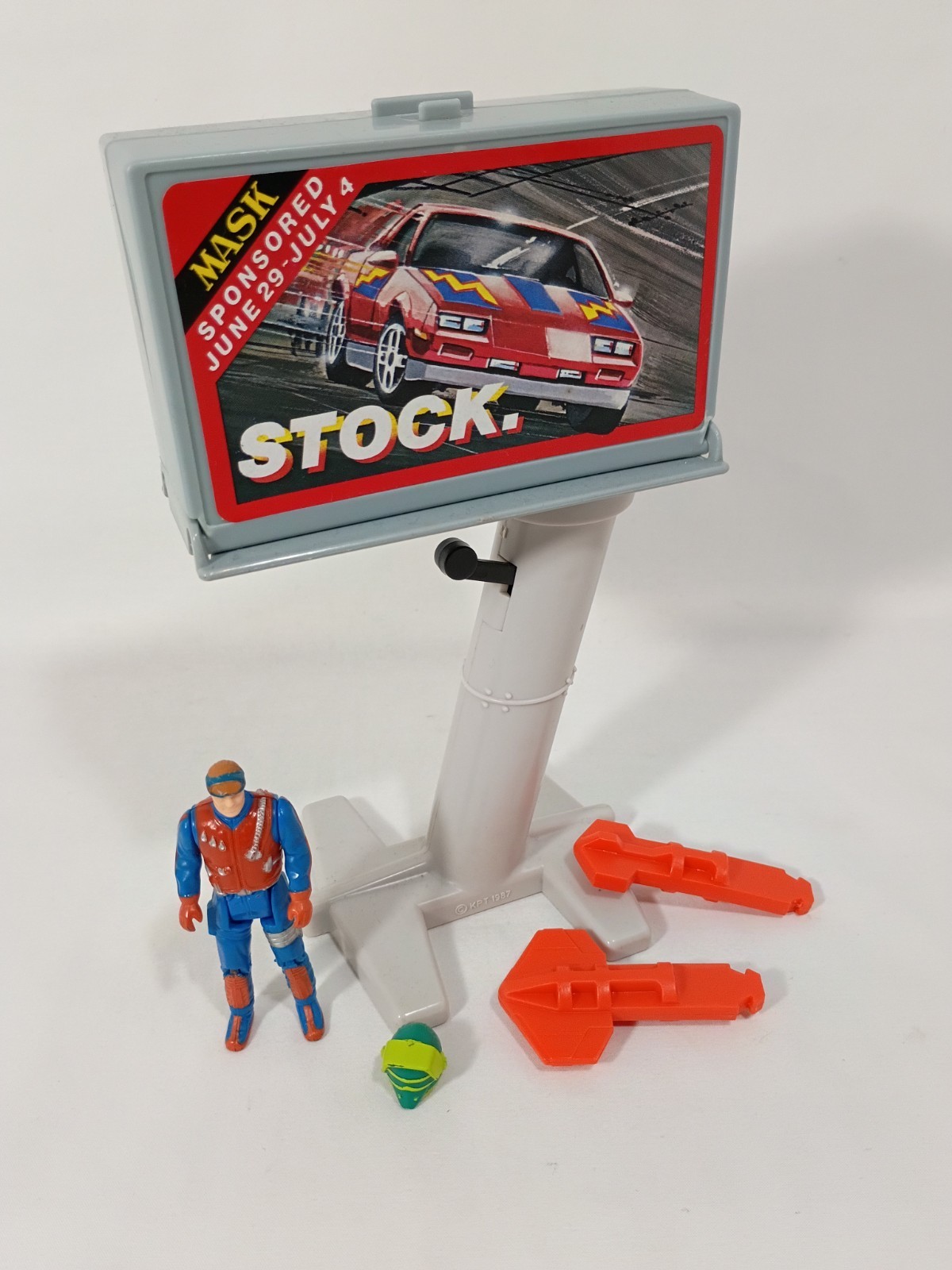 1987 Kenner MASK Billboard Blast w/Dusty Hayes  complete *Missiles Fire* READ.
