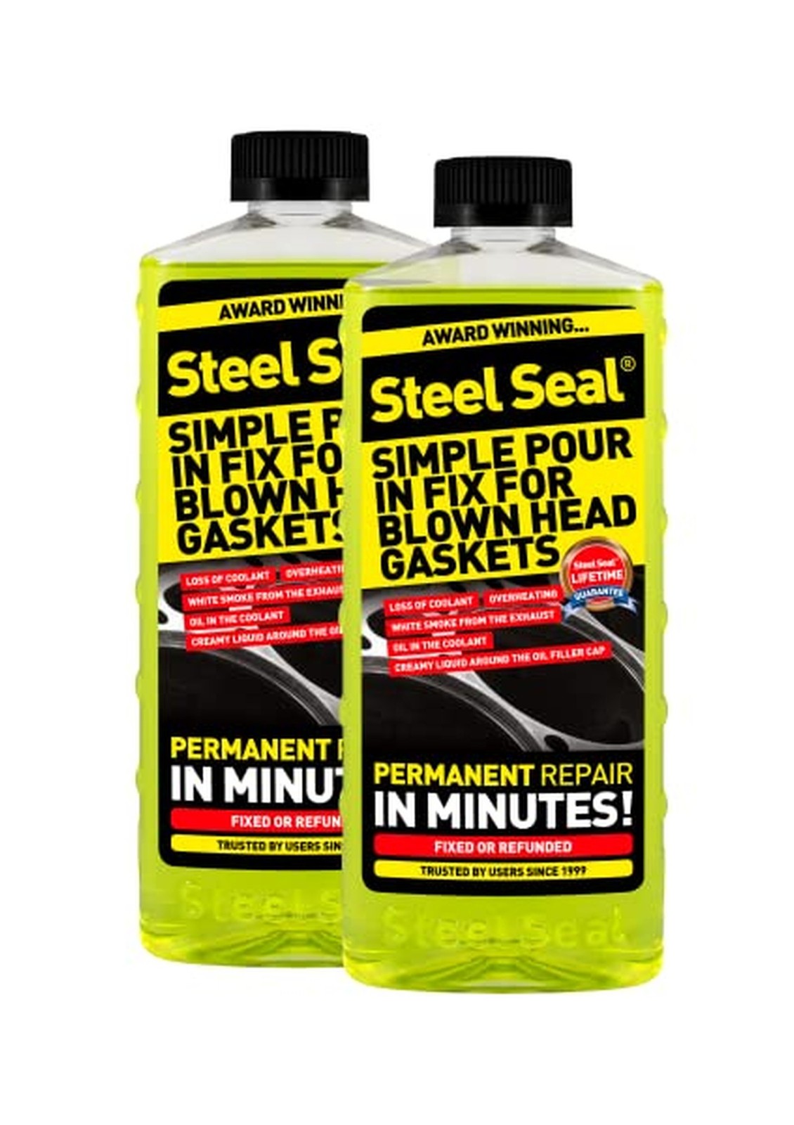Steel Seal Blown Head Gasket Fix Repair Sealer - 6 Cylinder Steel Seal Blown Head Gasket Fix Repair Sealer - 6 Cylinder