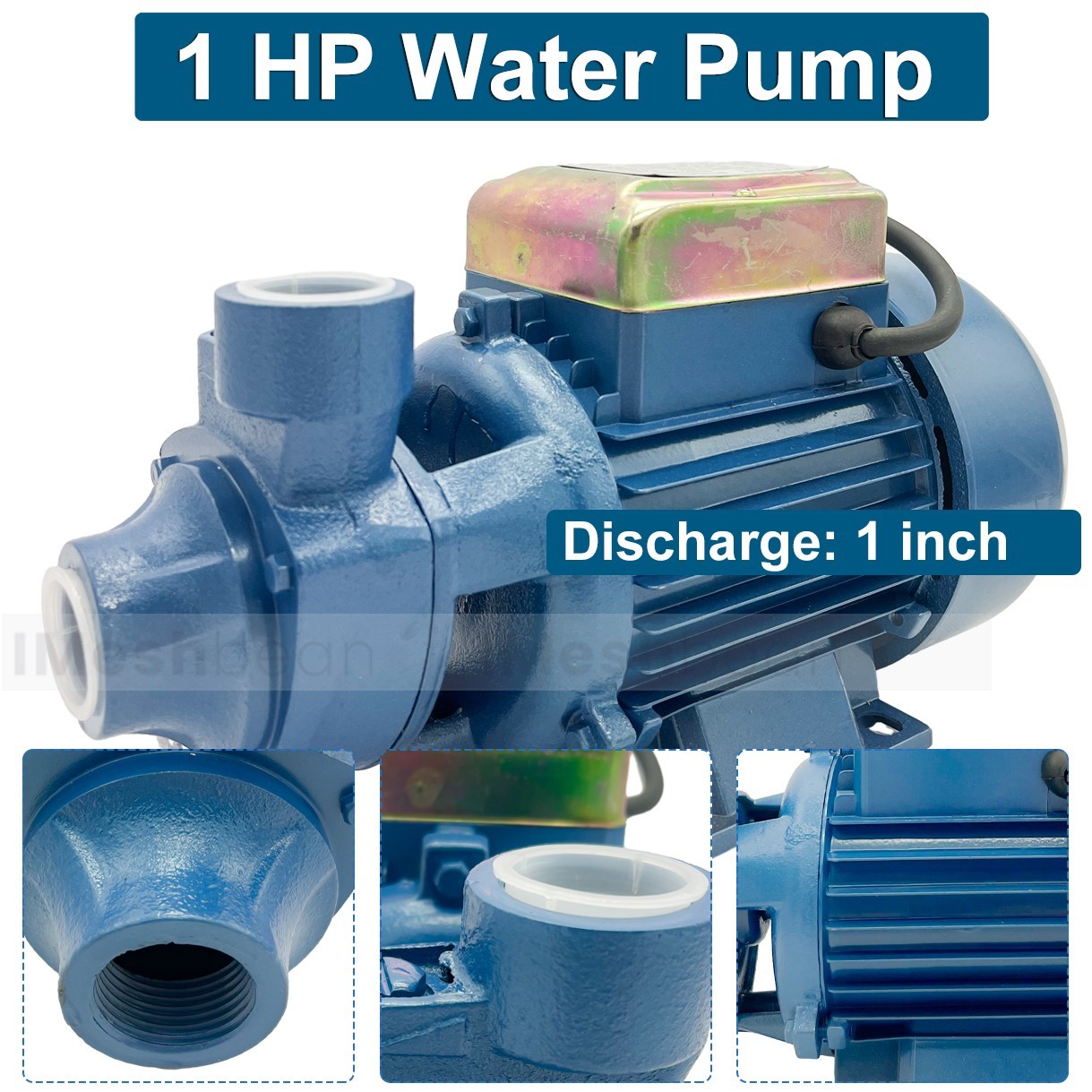 1HP Clear Water Pump Electric Centrifugal Self-Priming Industrial Farm Pool Pond 1HP Clear Water Pump Electric Centrifugal Self-Priming Industrial Farm Pool Pond