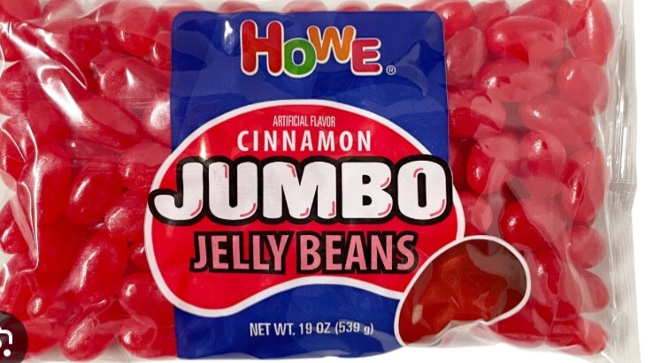 Jumbo Cinnamon Jelly Beans - 2 19oz packs howe jumbo Red Jelly B... Jumbo Cinnamon Jelly Beans - 2 19oz packs howe jumbo Red Jelly B...