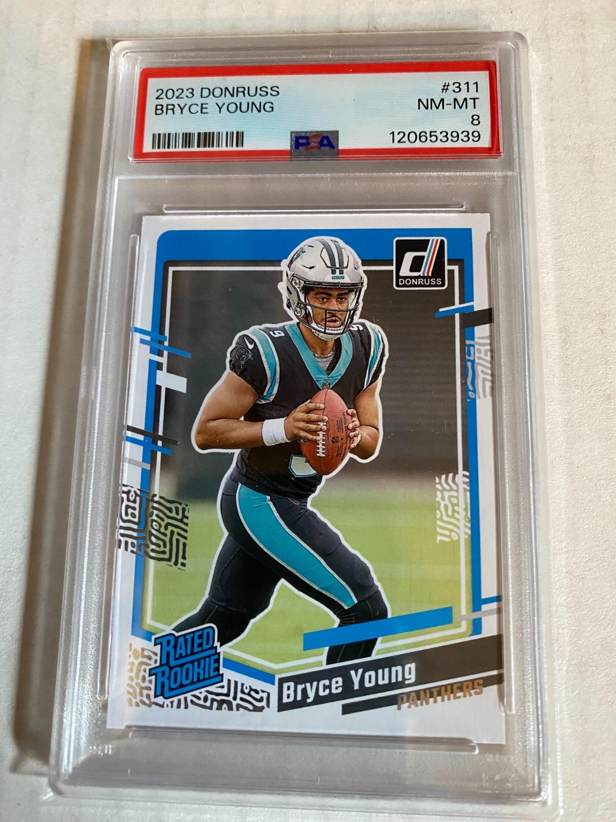 2023 Panini Donruss Football #311 Bryce Young RC PSA 8 Qty