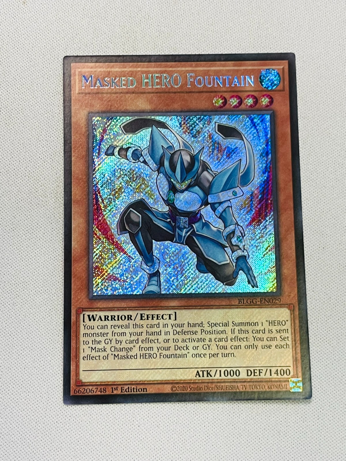 Masked HERO Fountain BLGG-EN029 Battles of Legend: Glorious Gallery 1st Edition Masked HERO Fountain BLGG-EN029 Battles of Legend: Glorious Gallery 1st Edition