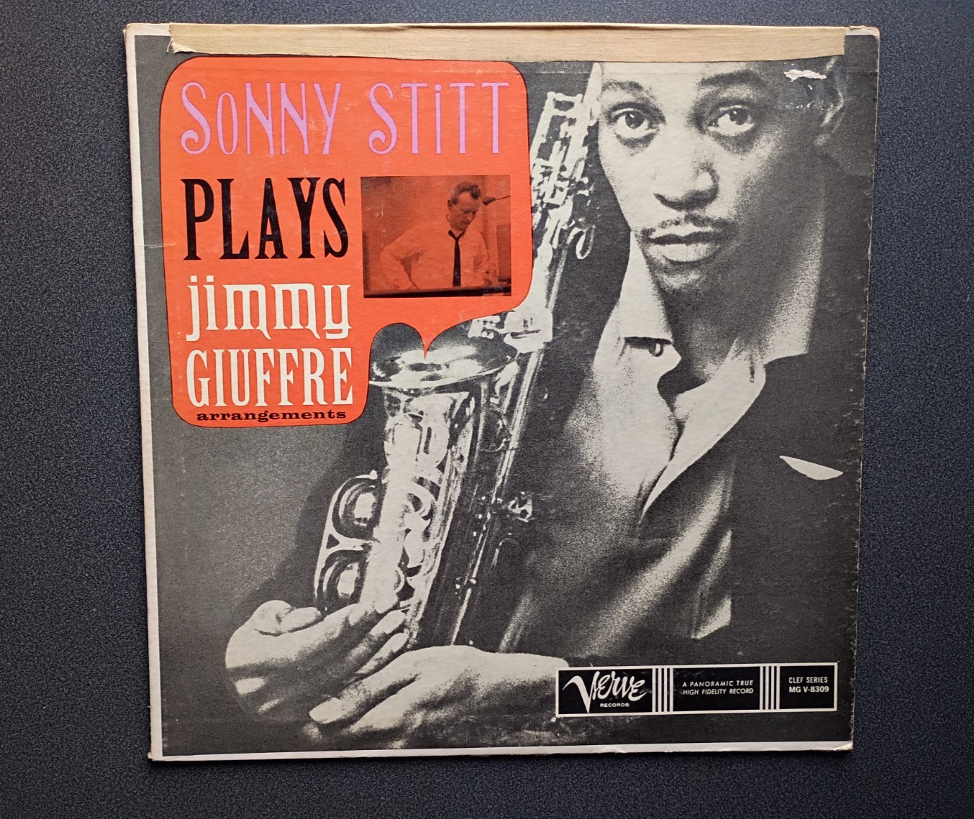SONNY STITT PLAYS JIMMY GIUFFRE LP Verve Mono MGV8309 VG-