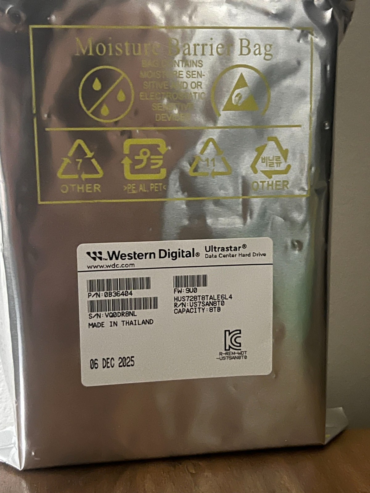 8TB Western Digital Ultrastar Enterprise Grade HDD (NEW) [OPEN BOX]