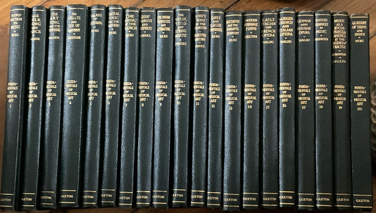 1927 Fundamentals of Musical Art Complete Set 20 Volumes Excellent Condition 