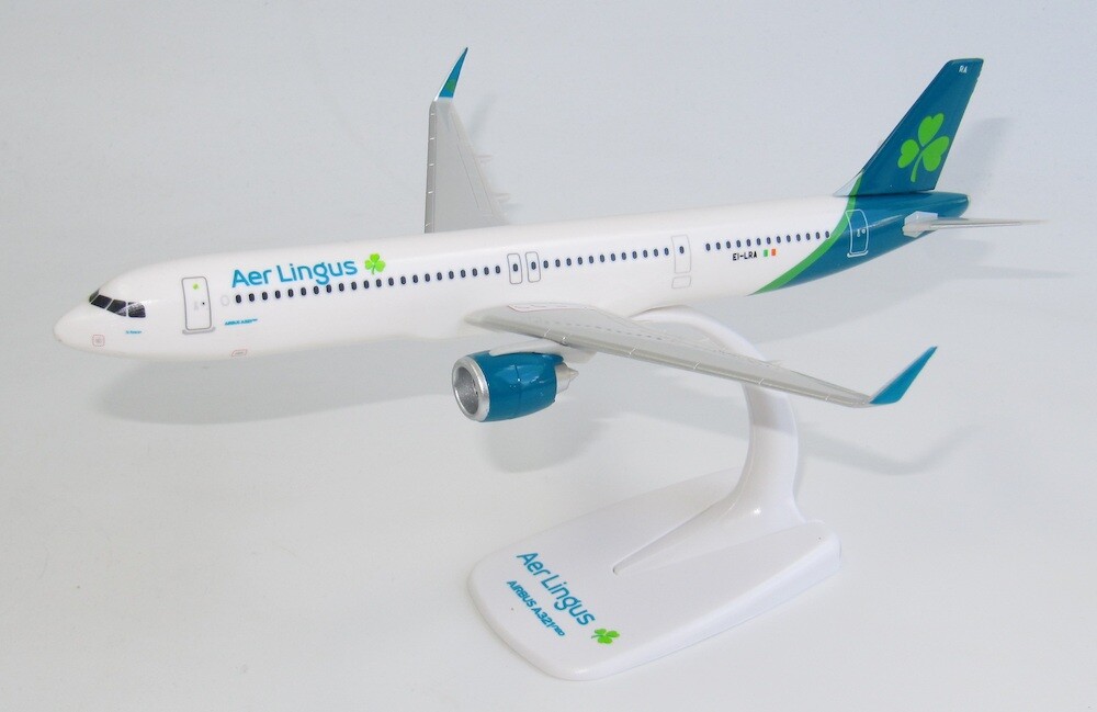 New PPC 222383 Aer Lingus Airbus A321neo reg. EI-LRA 1:200 scale snap-fit model