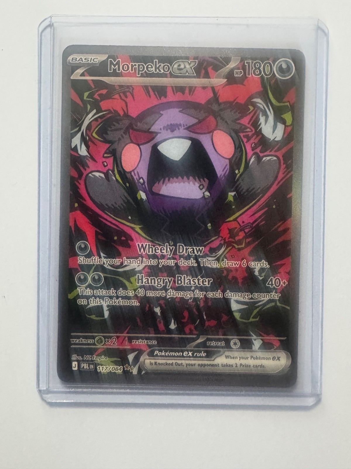 Morpeko ex 117/084 SIR Pitch Black Pokemon TCG Special Illustration Rare NM