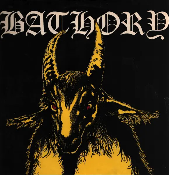 Bathory YELLOW GOAT.1st Press LP 1984 33 RPM Black Mark Label Vinyl EX