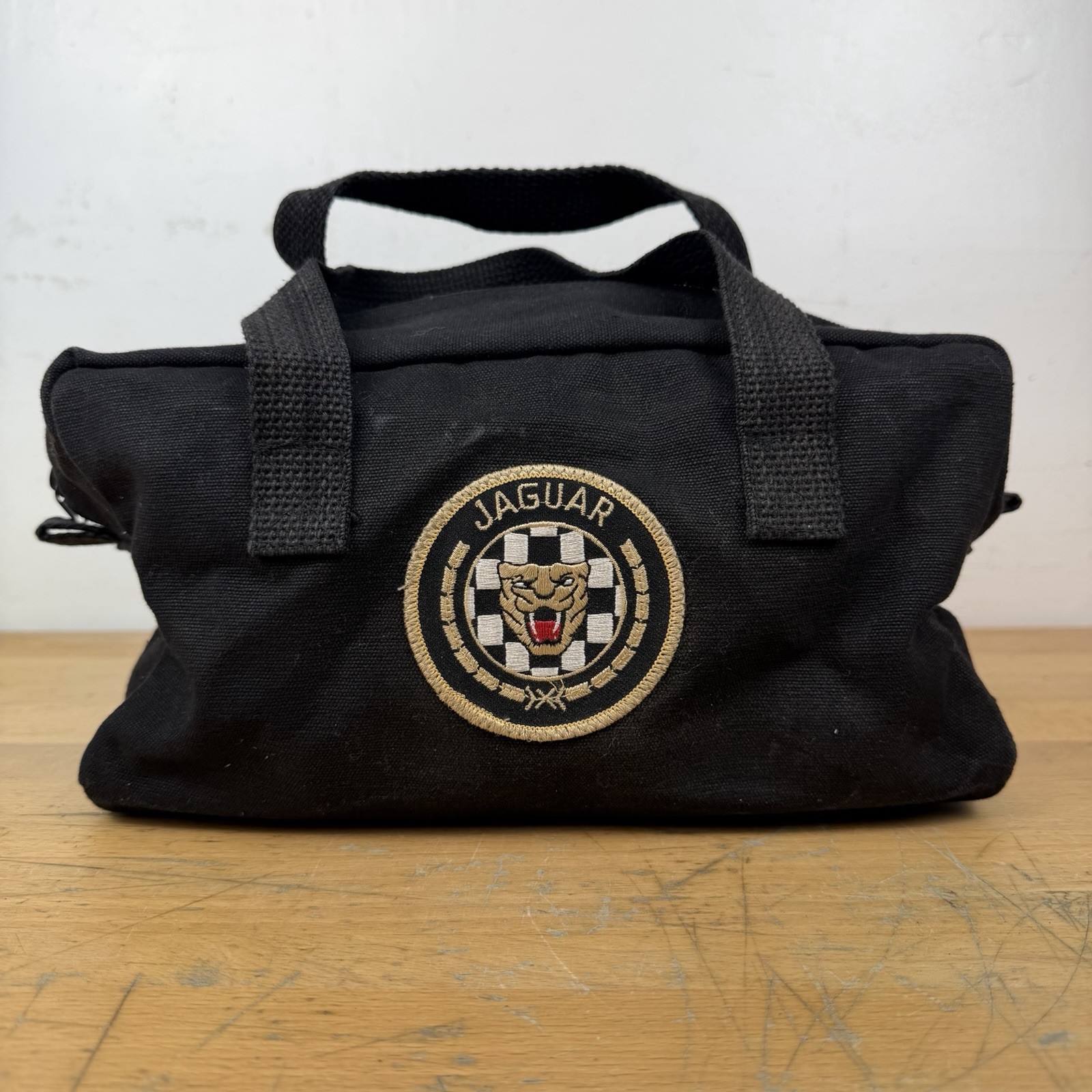 Vintage Jaguar Trunk Tool  Duffle Bag Black Growler Logo