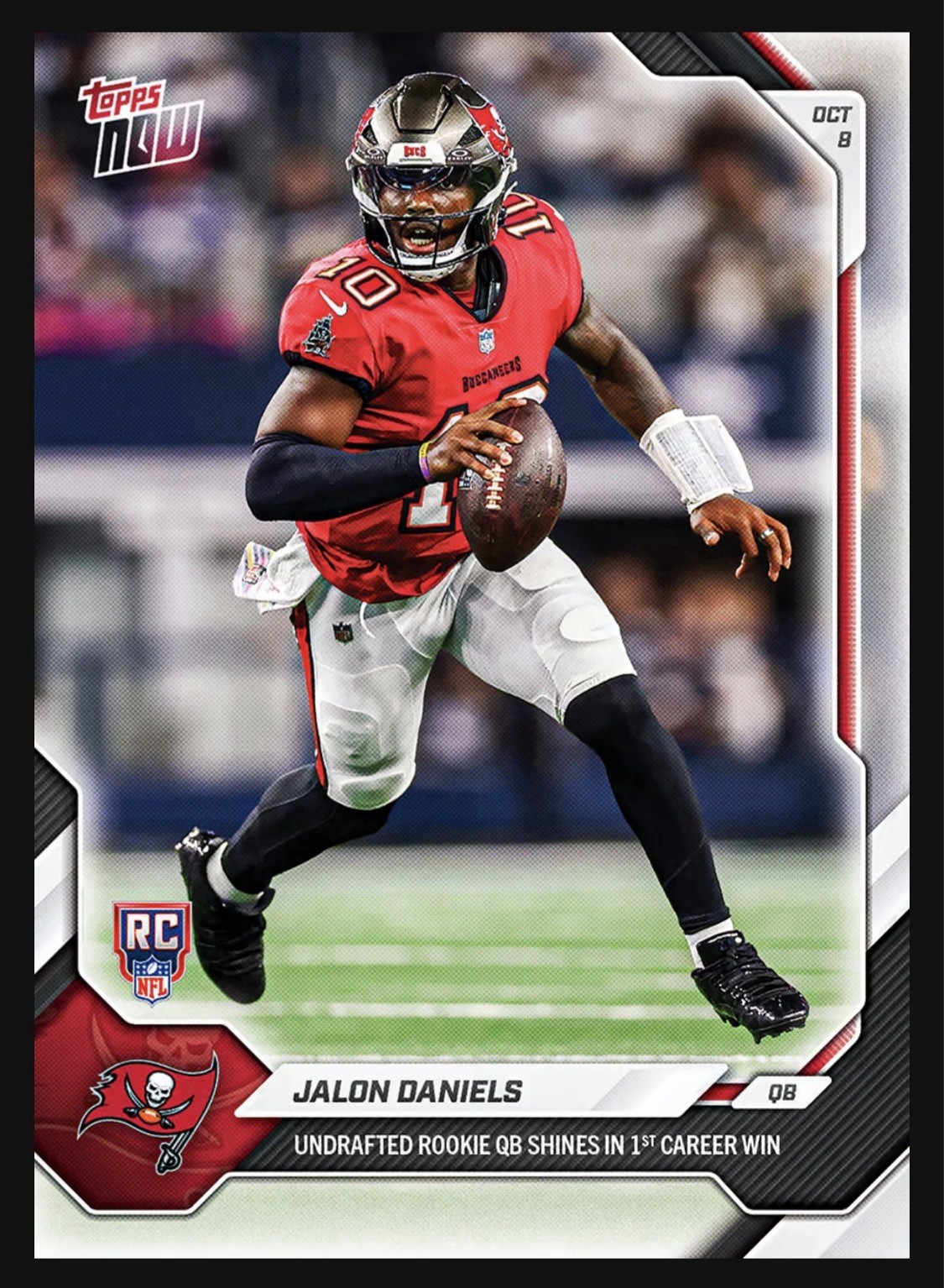 Jalon Daniels RC 2026 Topps NOW #48 1st Win Buccaneers PRESALE Jalon Daniels RC 2026 Topps NOW #48 1st Win Buccaneers PRESALE