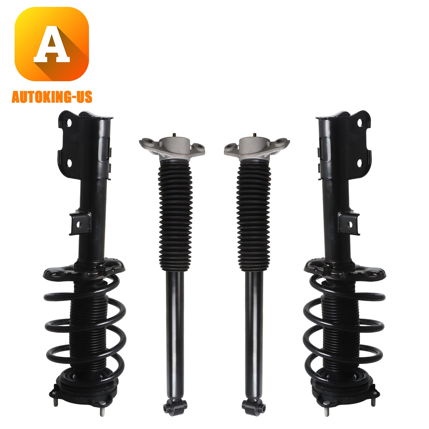 Set 4 Front Complete Strut-Rear Complete Shock for 2016-2020 KIA Sorento