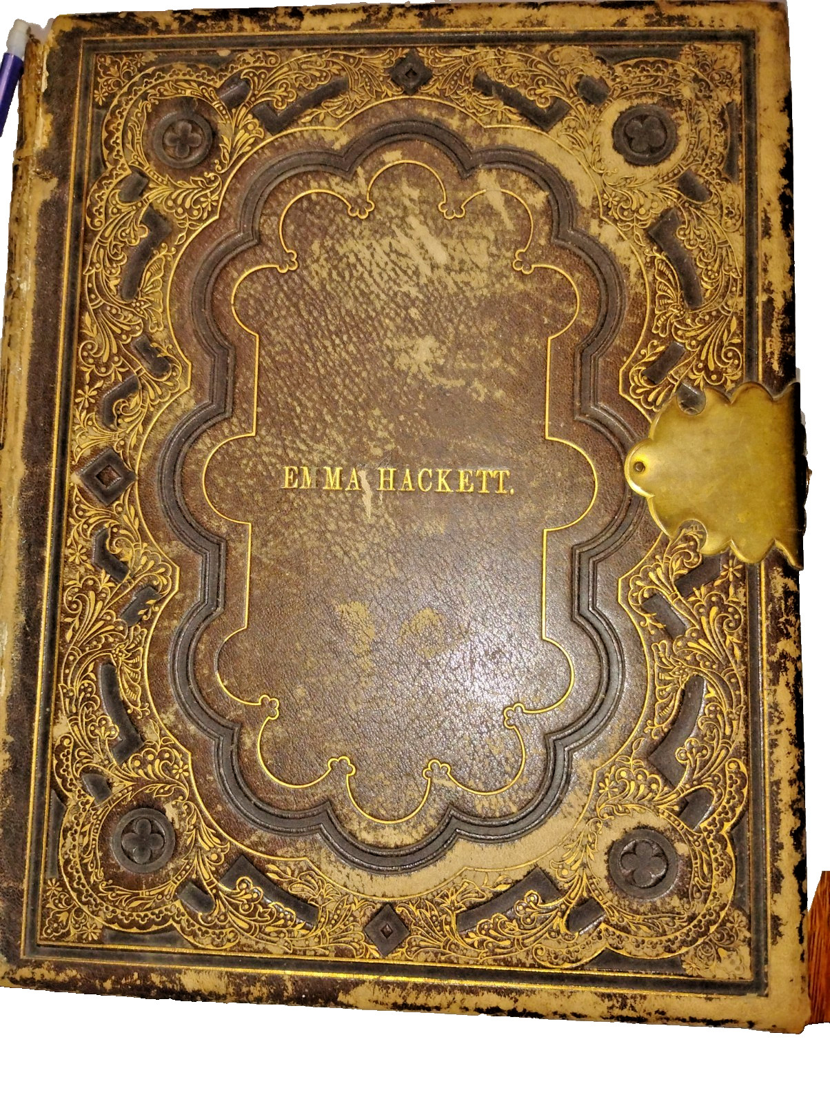Antique 1871 Comprehensive Bible A Emma Hackett Apocrypha Camden NJ Wayne PA