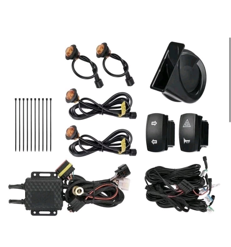 UTV Turn Signal Kit with Horn, Pre-Wired, Plug and Play UTV ATV Blinker KEMIMOTO UTV Turn Signal Kit with Horn, Pre-Wired, Plug and Play UTV ATV Blinker KEMIMOTO