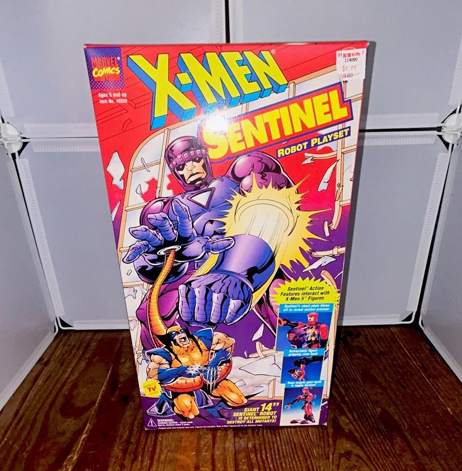 Toy Biz X-Men Sentinel 14 in Giant Robot Playset Vintage Marvel Robot Warrior