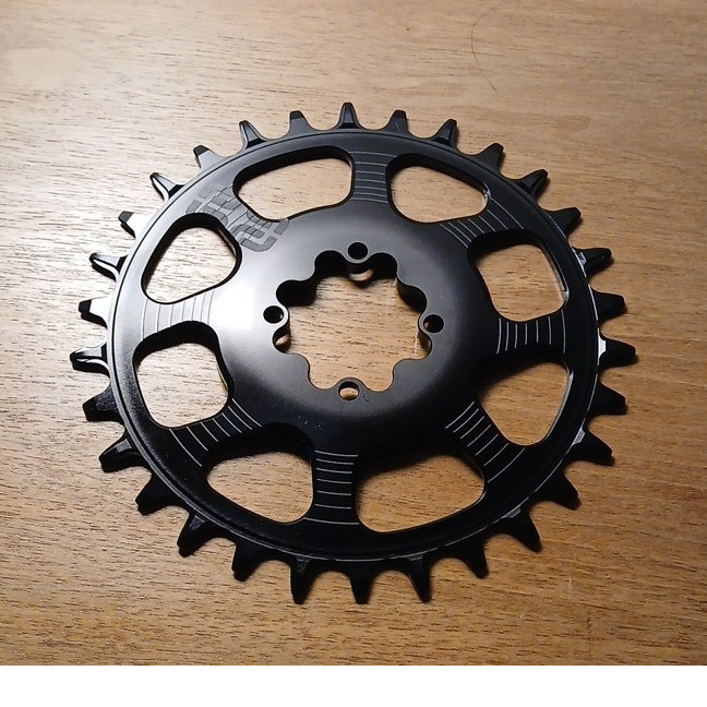 e*thirteen Helix Race 30T 8 Bolt 3mm Offset Chainring Black Shimano/SRAM 11/12s
