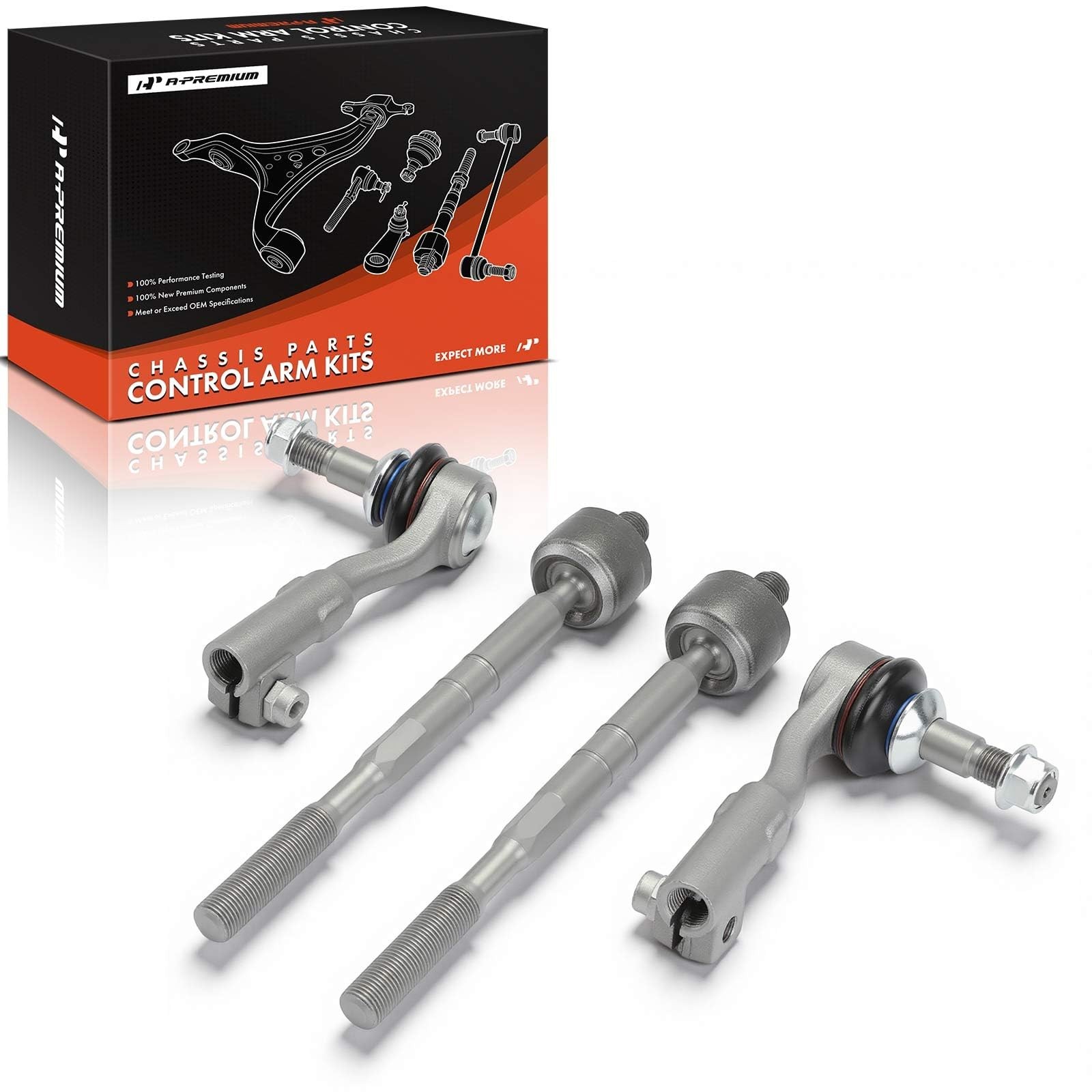A-Premium 2-Pack Front Tie Rod Ends, Compatible with BMW | for BMW 330i/230i/...