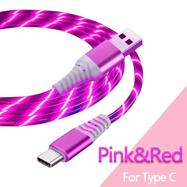 1PC Fast Charging Luminous Mobile Phone Charging Data Cable Type-C & IOS 1M 1PC Fast Charging Luminous Mobile Phone Charging Data Cable Type-C & IOS 1M