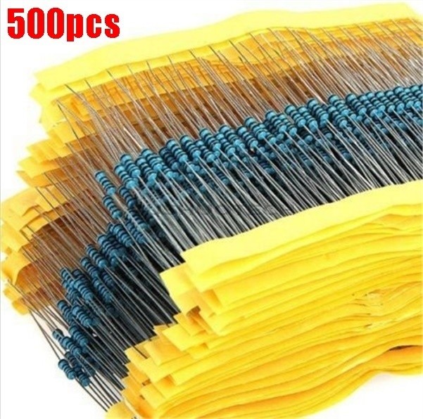 500Pcs R-MF Metal Film Rohs Resistors 1% Accuracy 10Kω 10K Ohm 1/4W 0.25W New LW