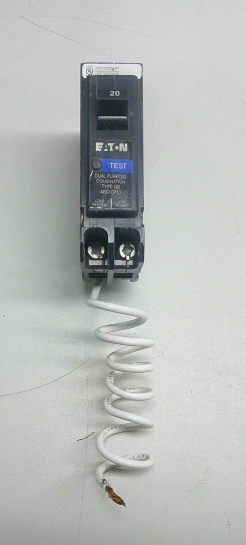 Eaton QB1020AFGF Bolt-on dual function AF/GF 1P 20A circuit breaker
