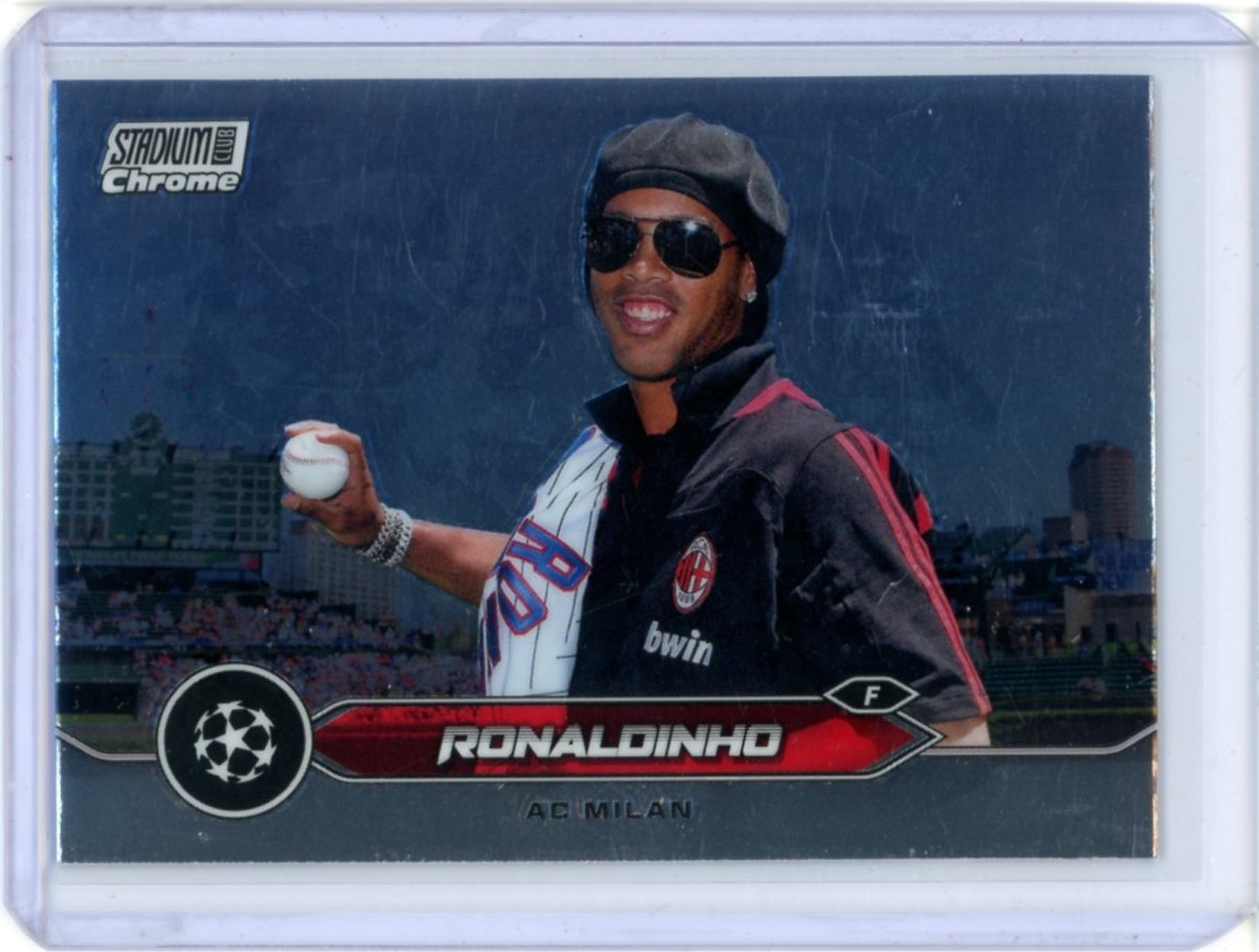 2023-24 STADIUM CLUB CHROME UEFA CLUB COMPETITIONS BASE RONALDINHO #80