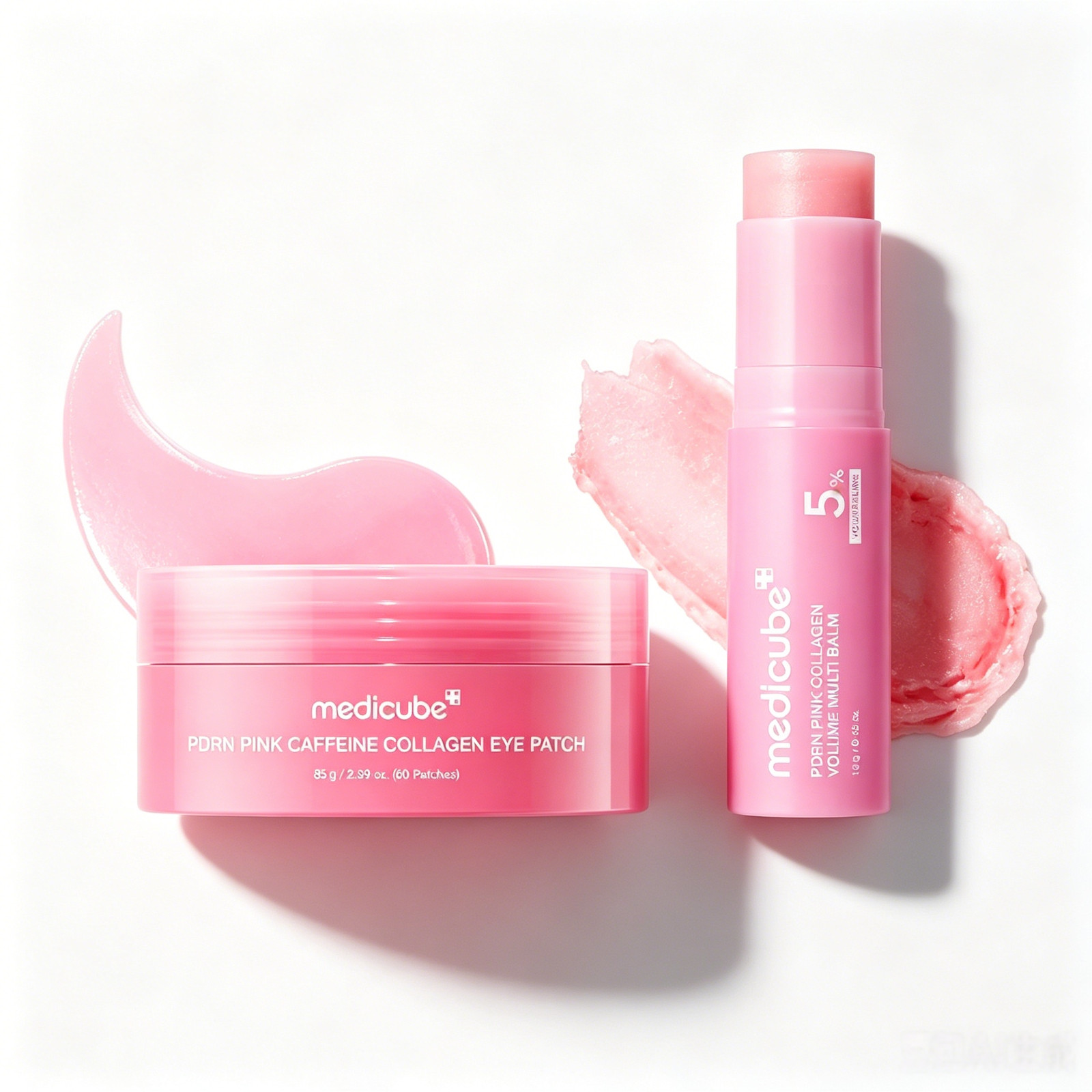 Medicube PDRN Collagen Eye Patch&5% Volume ointment For Dark Circles Lip Wri