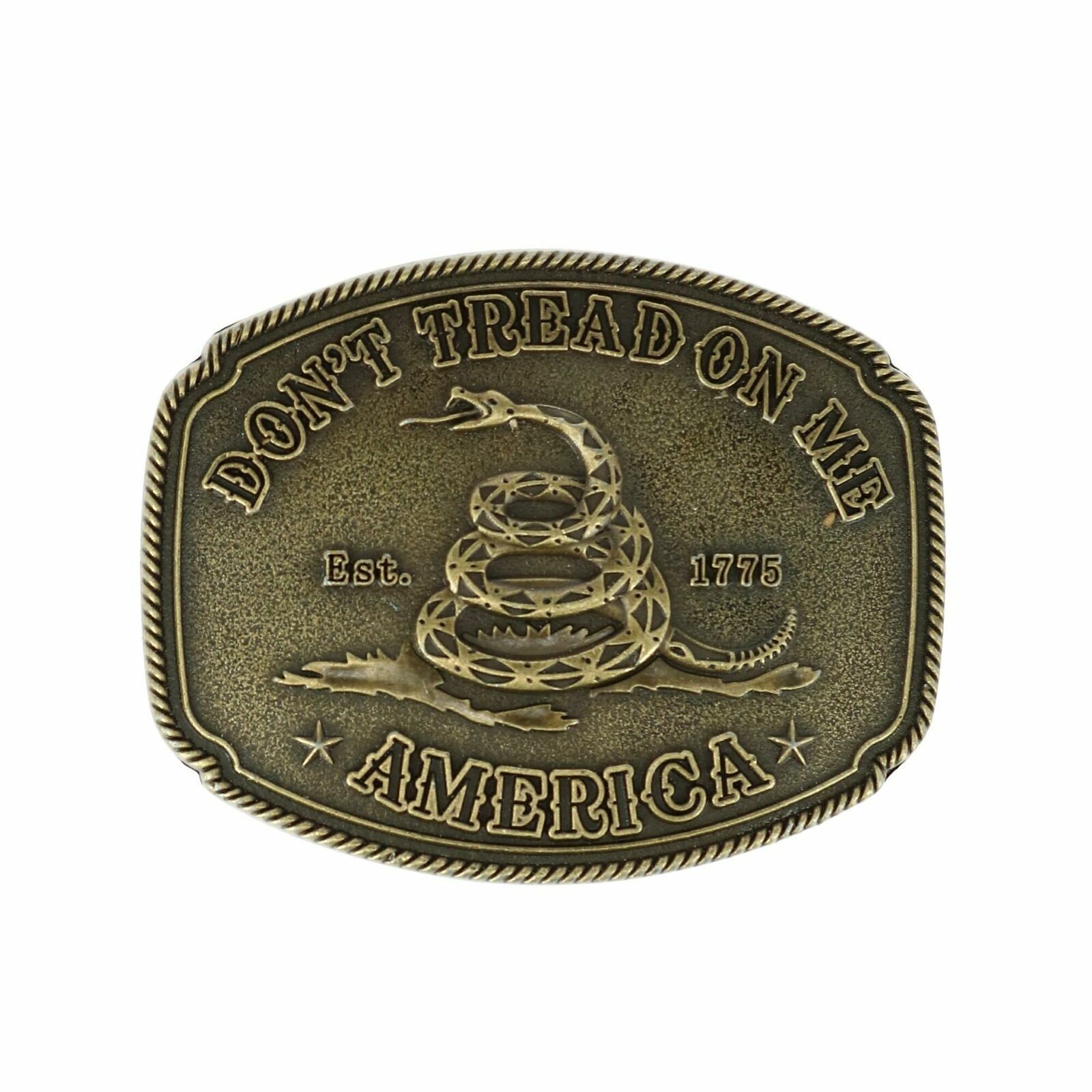 New American Belt Buckle CTM Don\'t Tread on Me
