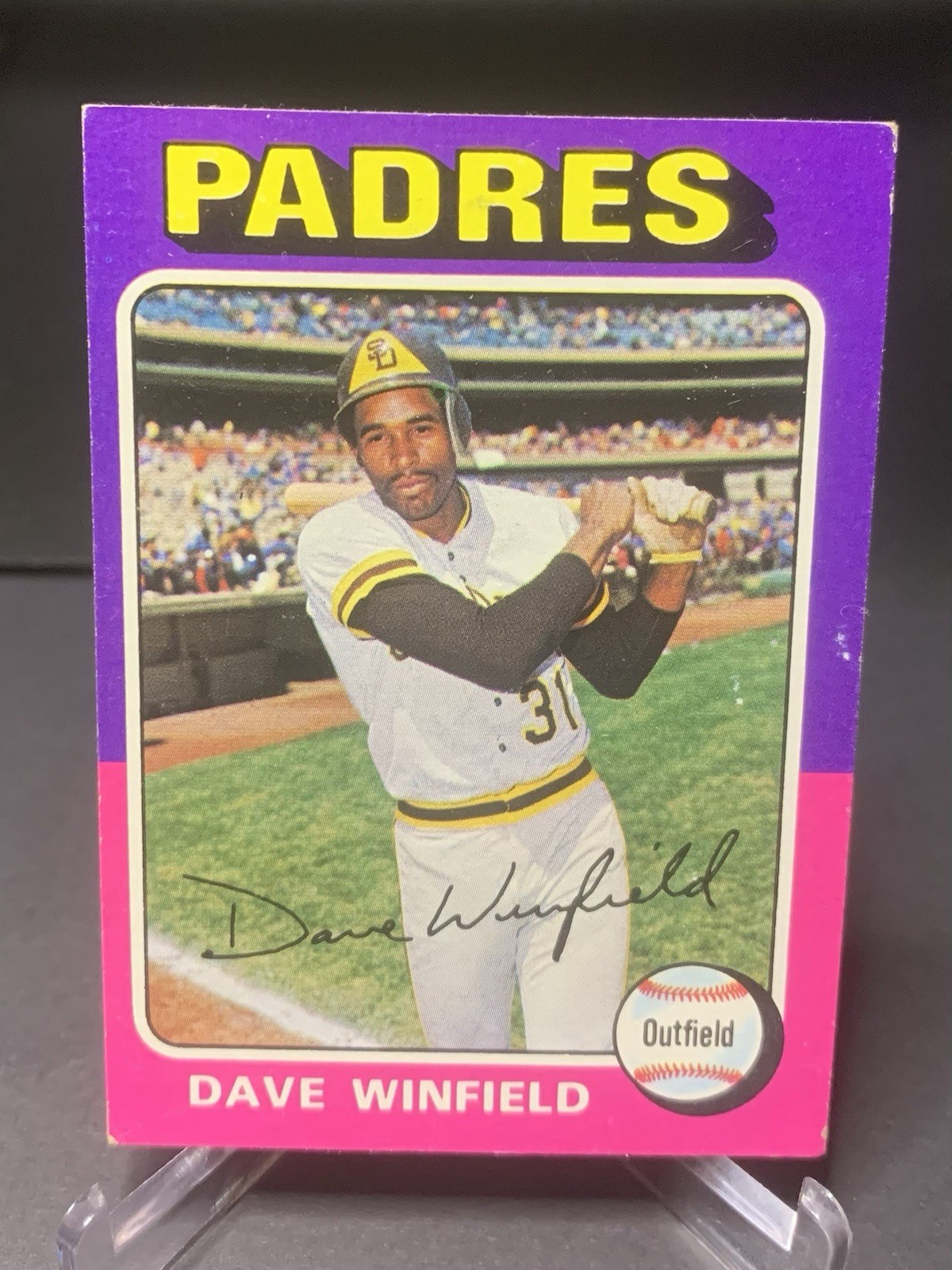 1975 Topps HOF Dave Winfield #61 San Diego Padres EX Vintage Set Break 1975 Topps HOF Dave Winfield #61 San Diego Padres EX Vintage Set Break