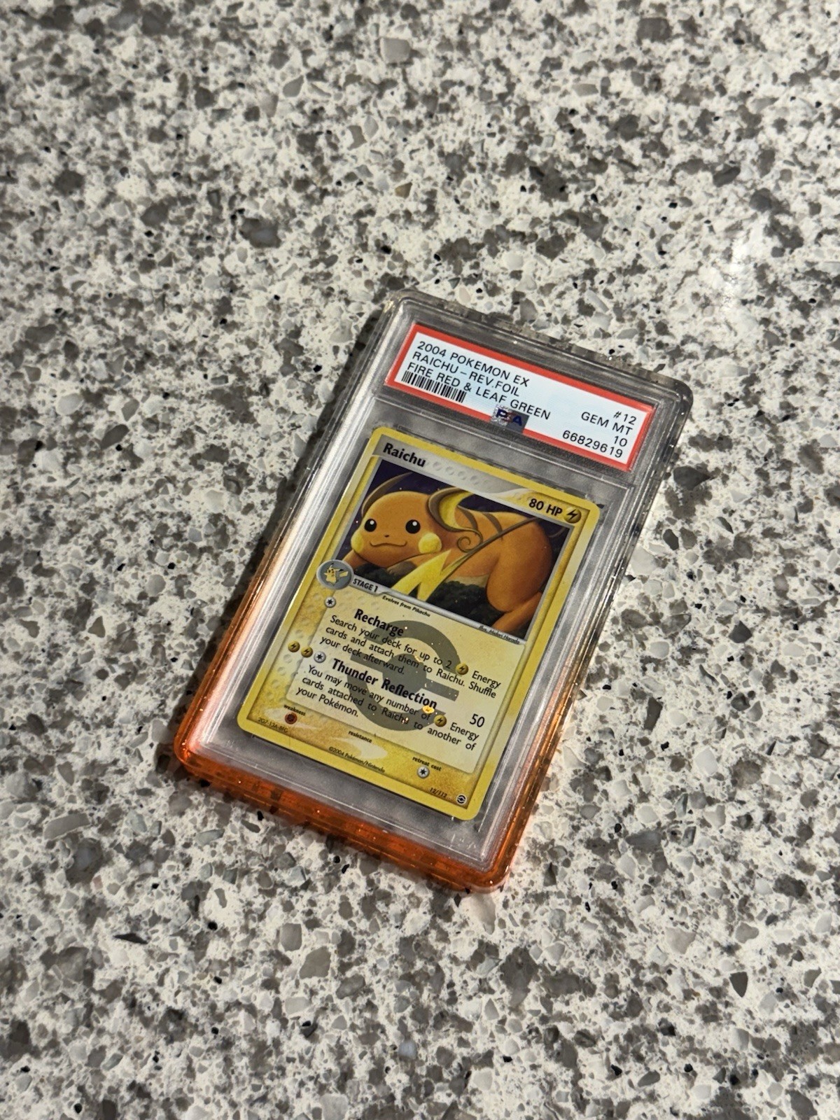 2004 POKEMON EX FIRE RED & LEAF GREEN #12 RAICHU-REVERSE FOIL PSA 10