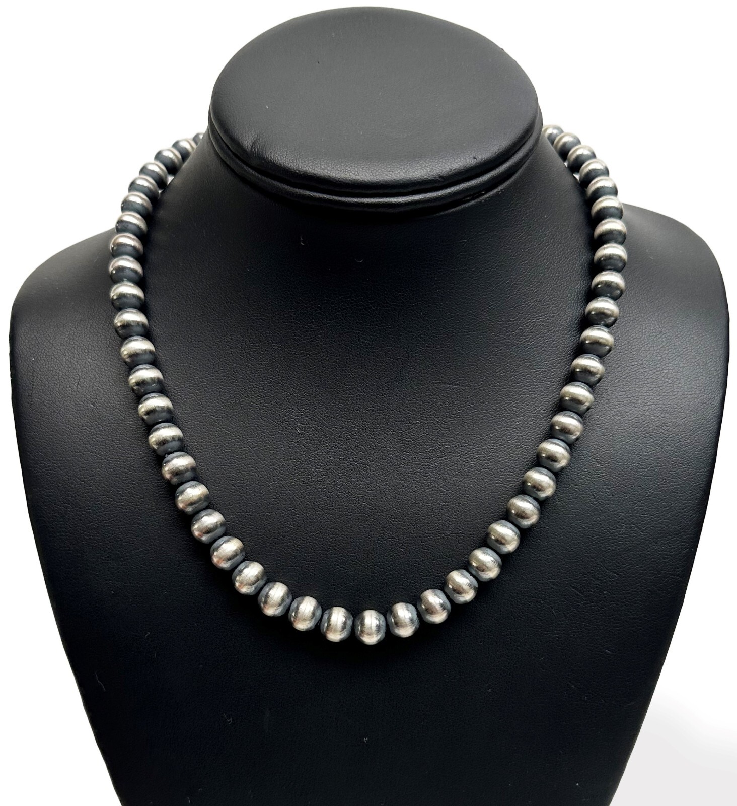 Southwestern 8mm Sterling Silver Pearls 16\