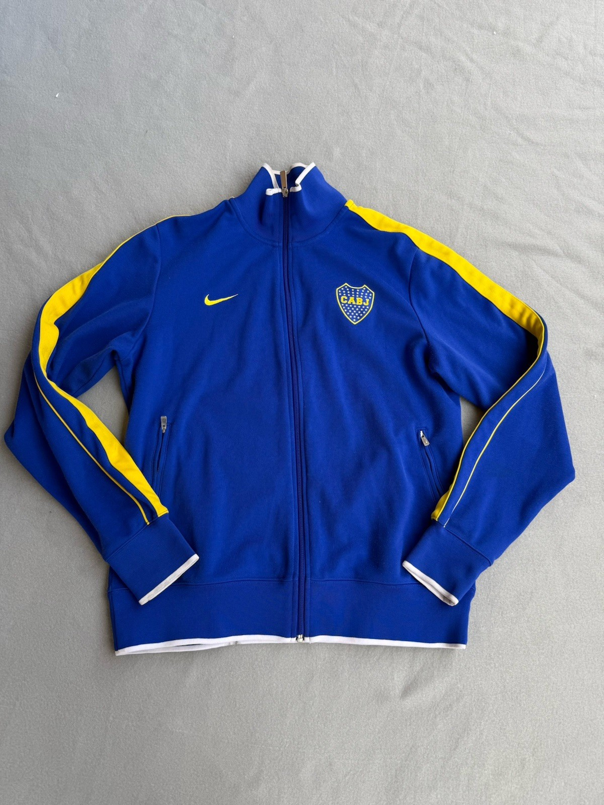 Nike Boca Juniors CABJ Futbol Soccer  Jacket Men Large Blue Yellow La Bombonera