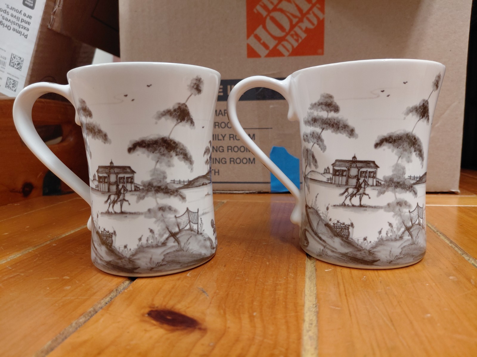 JULISKA Country Estate Flint Mug SET OF 2 Great Condition JULISKA Country Estate Flint Mug SET OF 2 Great Condition
