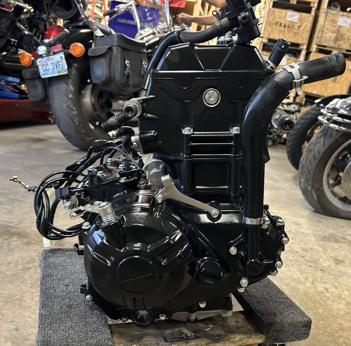 19-24 Yamaha YZF R3 running & compression tested / engine motor assembly VIDEO